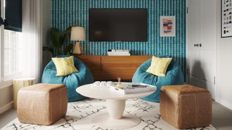 Contemporary, Classic, Midcentury Modern, Scandinavian Playroom by Havenly Interior Designer Amanda