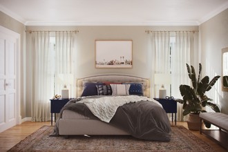 Classic, Bohemian, Coastal, Transitional Bedroom by Havenly Interior Designer Brit