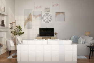 Contemporary, Coastal, Traditional Living Room by Havenly Interior Designer Laura