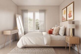 Glam, Midcentury Modern, Scandinavian Bedroom by Havenly Interior Designer Jackie