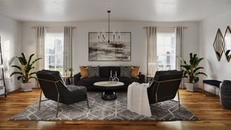 Modern, Glam Living Room by Havenly Interior Designer Alexa