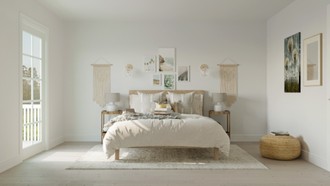 Bohemian, Coastal Bedroom by Havenly Interior Designer Gabriela