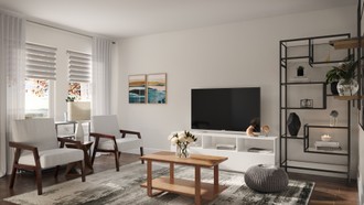 Modern, Midcentury Modern, Minimal Living Room by Havenly Interior Designer Krishnendhu