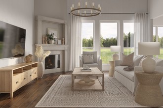 Coastal Living Room by Havenly Interior Designer Melissa