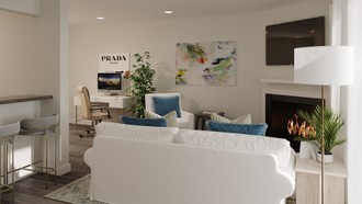 Coastal, Glam Living Room by Havenly Interior Designer Maria