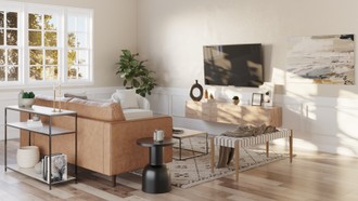 Midcentury Modern, Minimal Living Room by Havenly Interior Designer Omire