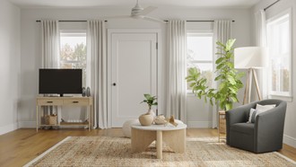Modern, Bohemian, Farmhouse, Preppy Living Room by Havenly Interior Designer Amanda