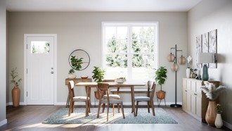 Eclectic, Transitional, Midcentury Modern Dining Room by Havenly Interior Designer Julia