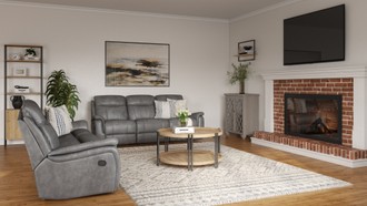 Contemporary, Modern, Eclectic, Midcentury Modern, Scandinavian Living Room by Havenly Interior Designer Krishnendhu