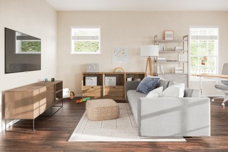 Modern, Midcentury Modern, Scandinavian Living Room by Havenly Interior Designer Laura