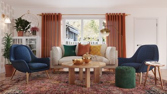 Bohemian, Global Living Room by Havenly Interior Designer Priscila