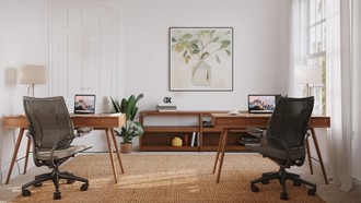 Midcentury Modern, Scandinavian Office by Havenly Interior Designer Sofia