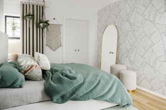 Glam Bedroom by Havenly Interior Designer Francina