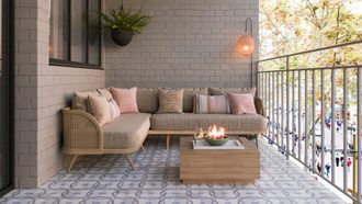 Modern, Bohemian Outdoor Space by Havenly Interior Designer Angie