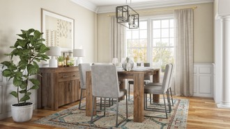 Contemporary, Modern, Rustic Dining Room by Havenly Interior Designer Jessie