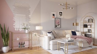 Modern, Glam Living Room by Havenly Interior Designer Chante