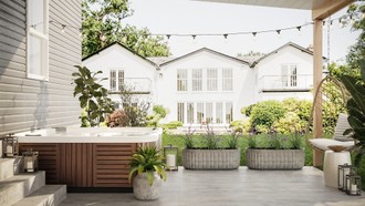 Bohemian, Scandinavian Outdoor Space by Havenly Interior Designer Amanda