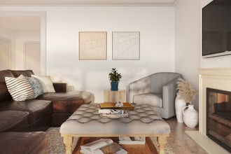 Transitional Living Room by Havenly Interior Designer Elizabeth