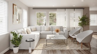 Midcentury Modern, Minimal Living Room by Havenly Interior Designer Colleen