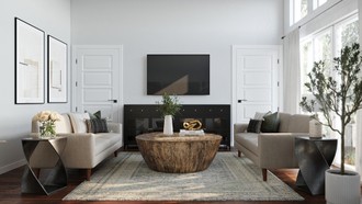 Farmhouse Living Room by Havenly Interior Designer Laura