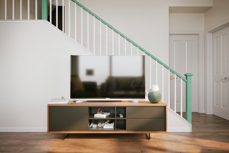 Bohemian, Midcentury Modern Living Room by Havenly Interior Designer Jessica