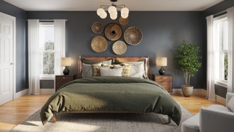 Modern, Bohemian, Transitional Bedroom by Havenly Interior Designer Carla