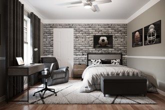 Contemporary, Modern, Rustic Bedroom by Havenly Interior Designer Jonica