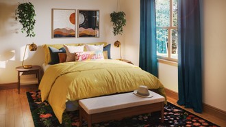 Contemporary, Eclectic Bedroom by Havenly Interior Designer Regina