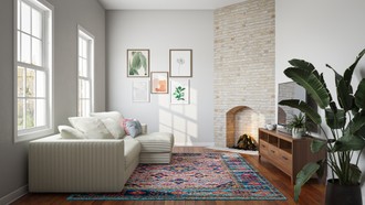 Bohemian, Scandinavian Living Room by Havenly Interior Designer Emily