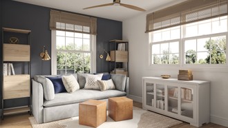 Classic, Glam, Minimal Office by Havenly Interior Designer Amanda