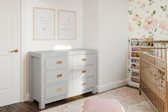 Bohemian, Glam, Farmhouse Nursery by Havenly Interior Designer Melissa