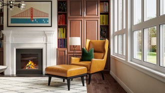 Modern, Farmhouse, Midcentury Modern Living Room by Havenly Interior Designer Taylor