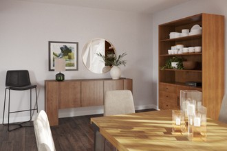 Bohemian, Midcentury Modern, Scandinavian Dining Room by Havenly Interior Designer Priscila