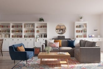 Eclectic, Bohemian, Midcentury Modern Living Room by Havenly Interior Designer Amanda