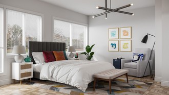 Modern, Eclectic Bedroom by Havenly Interior Designer Rocio