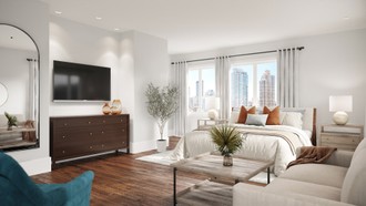 Midcentury Modern Bedroom by Havenly Interior Designer Amber