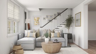 Farmhouse Living Room by Havenly Interior Designer Laura