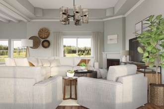Bohemian, Coastal, Midcentury Modern Living Room by Havenly Interior Designer Karen
