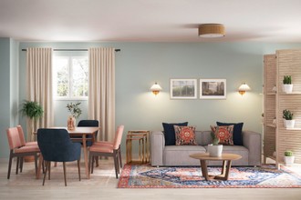 Eclectic, Bohemian, Midcentury Modern Living Room by Havenly Interior Designer Julia