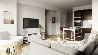 Contemporary, Modern, Classic, Industrial Living Room by Havenly Interior Designer Meagan