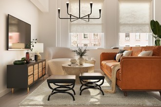 Contemporary, Modern, Classic, Bohemian Living Room by Havenly Interior Designer Alejandra