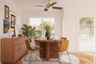 Midcentury Modern, Scandinavian Dining Room by Havenly Interior Designer Karie