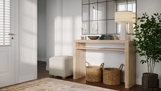 Bohemian, Rustic, Midcentury Modern Entryway by Havenly Interior Designer Tania