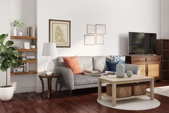 Bohemian, Rustic Living Room by Havenly Interior Designer Cristina