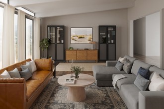 Contemporary, Modern, Bohemian, Midcentury Modern Living Room by Havenly Interior Designer Cami