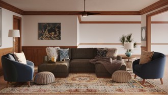 Bohemian Living Room by Havenly Interior Designer Leah