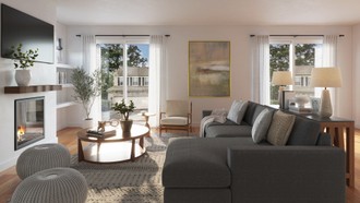 Modern, Transitional, Scandinavian Living Room by Havenly Interior Designer Meagan