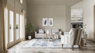 Coastal, Farmhouse, Rustic Living Room by Havenly Interior Designer Haley