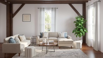 Traditional, Farmhouse Living Room by Havenly Interior Designer Jamie
