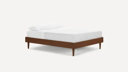 Chorus Bed Frame - King / Walnut - Wood / Tapered